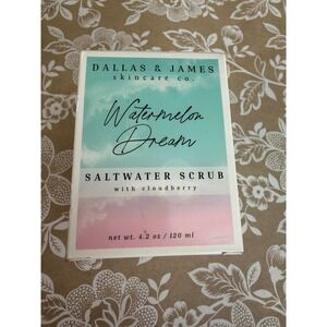 Dallas James Skincare Watermelon Dream Saltwater Scrub with Cloudberry 4.2 oz